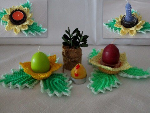 Anleitung Bunte Tischdekoration - Blätter und Blüten