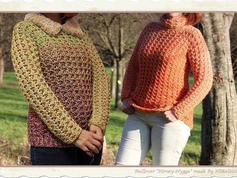 Anleitung kuscheliger Rollkragen-Pullover Honey-Hygge Unisex Gr. S-XXL