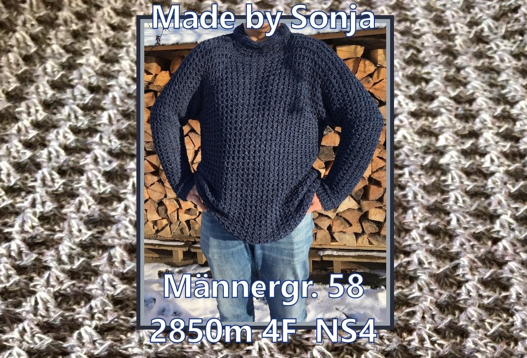 Anleitung kuscheliger Rollkragen-Pullover Honey-Hygge Unisex Gr. S-XXL - Bild 9