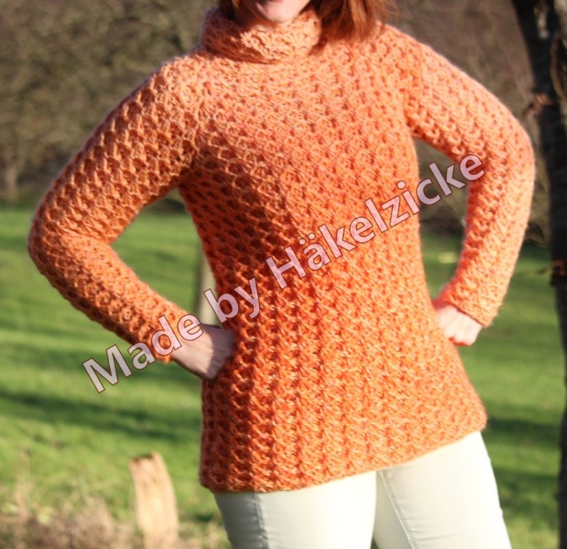 Anleitung kuscheliger Rollkragen-Pullover Honey-Hygge Unisex Gr. S-XXL - Bild 4
