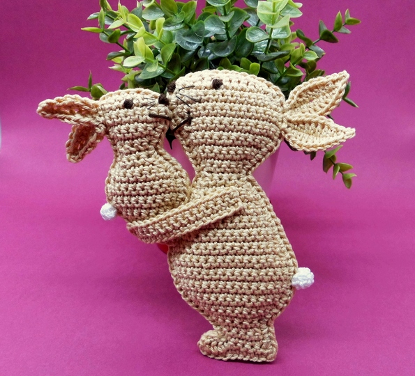 Hab Dich lieb Hase - Deko oder Schwamm - einfach und vielseitig