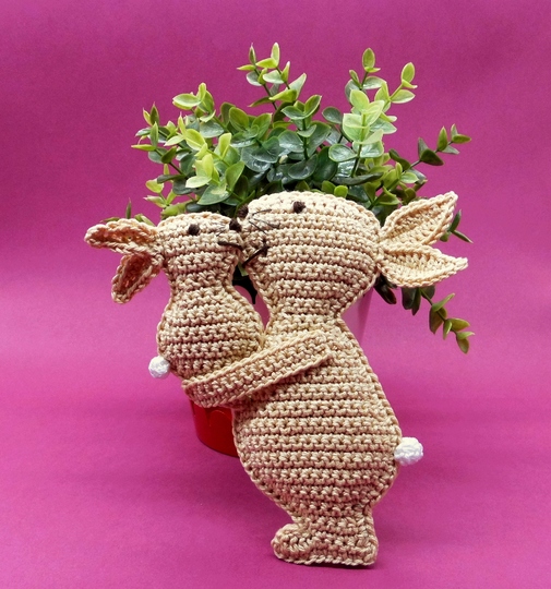 Hab Dich lieb Hase - Deko oder Schwamm - einfach und vielseitig