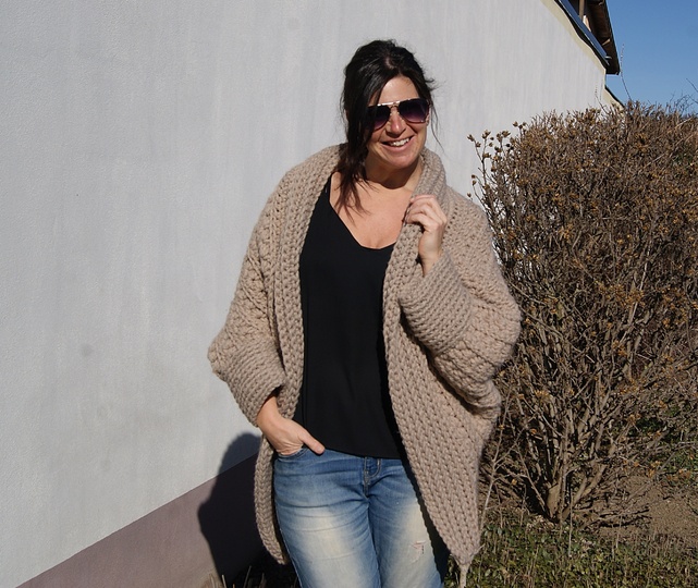 Häkelweste LOLA (Universalgröße, ganz leicht anzupassen)