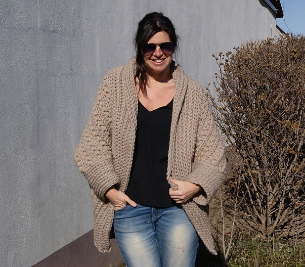 Häkelweste LOLA (Universalgröße, ganz leicht anzupassen)