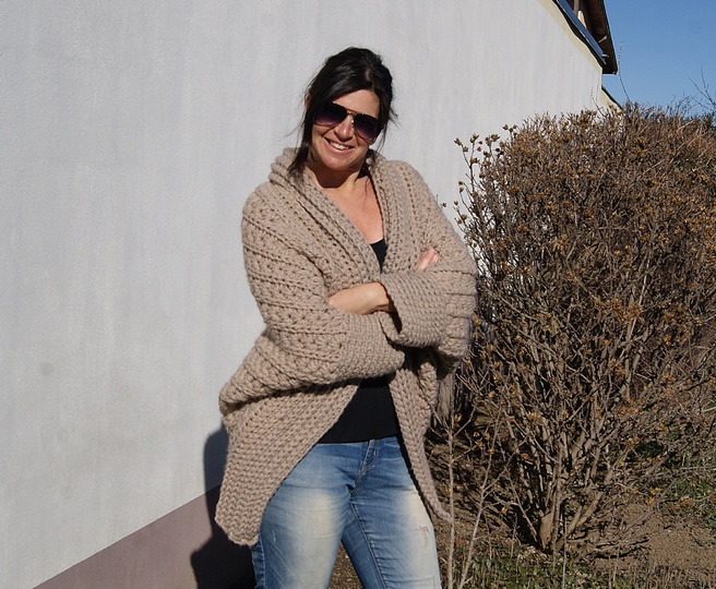 Häkelweste LOLA (Universalgröße, ganz leicht anzupassen)