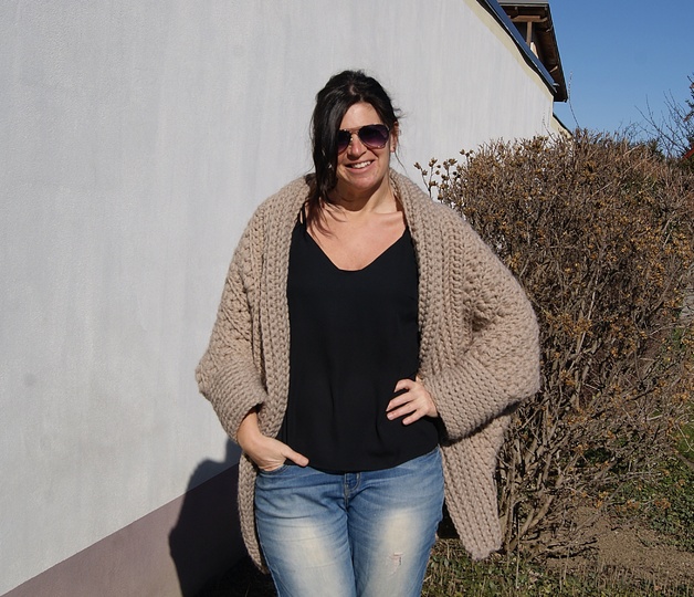 Häkelweste LOLA (Universalgröße, ganz leicht anzupassen)