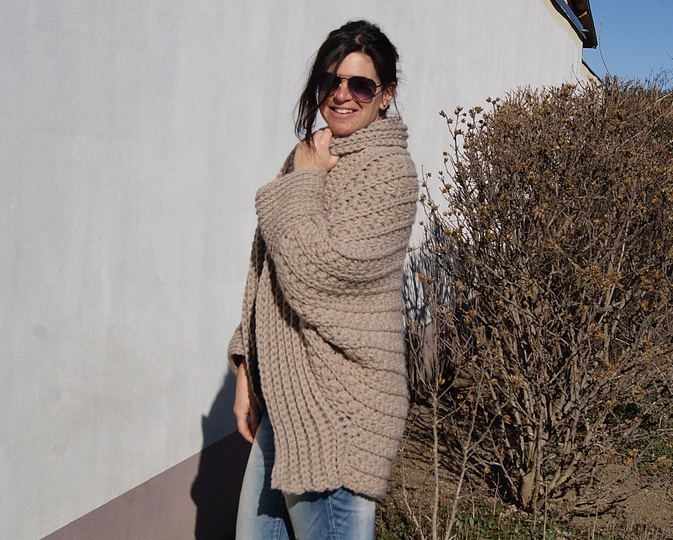 Häkelweste LOLA (Universalgröße, ganz leicht anzupassen)