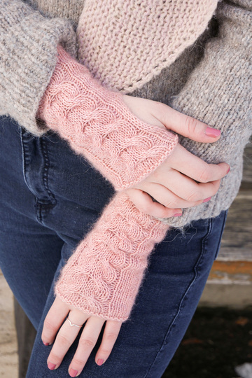 Strickanleitung Handstulpen Lina