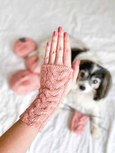 Strickanleitung Handstulpen Lina