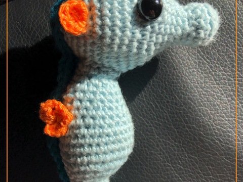 Häkelanleitung kleines Seepferd - Meeresbewohner