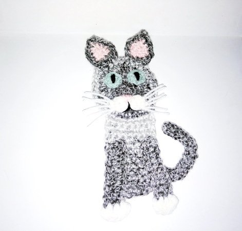Pattern Gray cat applique