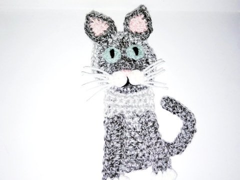 Pattern Gray cat applique