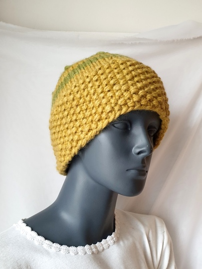 Strickanleitung Mütze Grobstrick, Kopfumfang ca. 52 - 55 cm