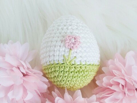 Häkelanleitung Ei Blümchen