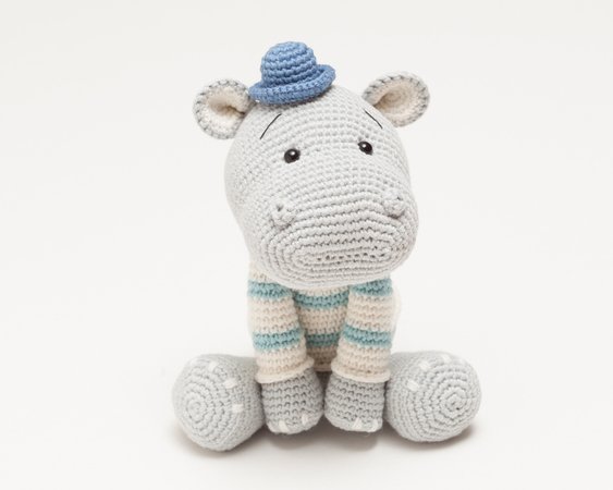Hippo amigurumi crochet pattern