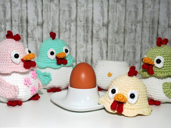 Chicken - Egg Cozy, Decoration - Crochet Pattern