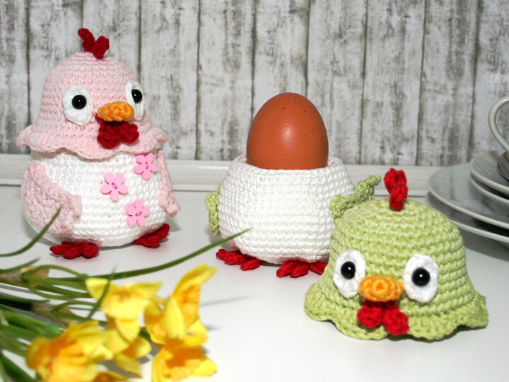 Chicken - Egg Cozy, Decoration - Crochet Pattern