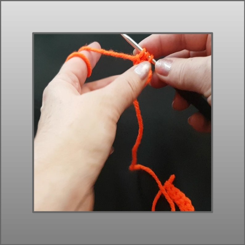 Häkelanleitung für Schnellanschlag in feste Maschen und Halbstäbchen - Bild 2