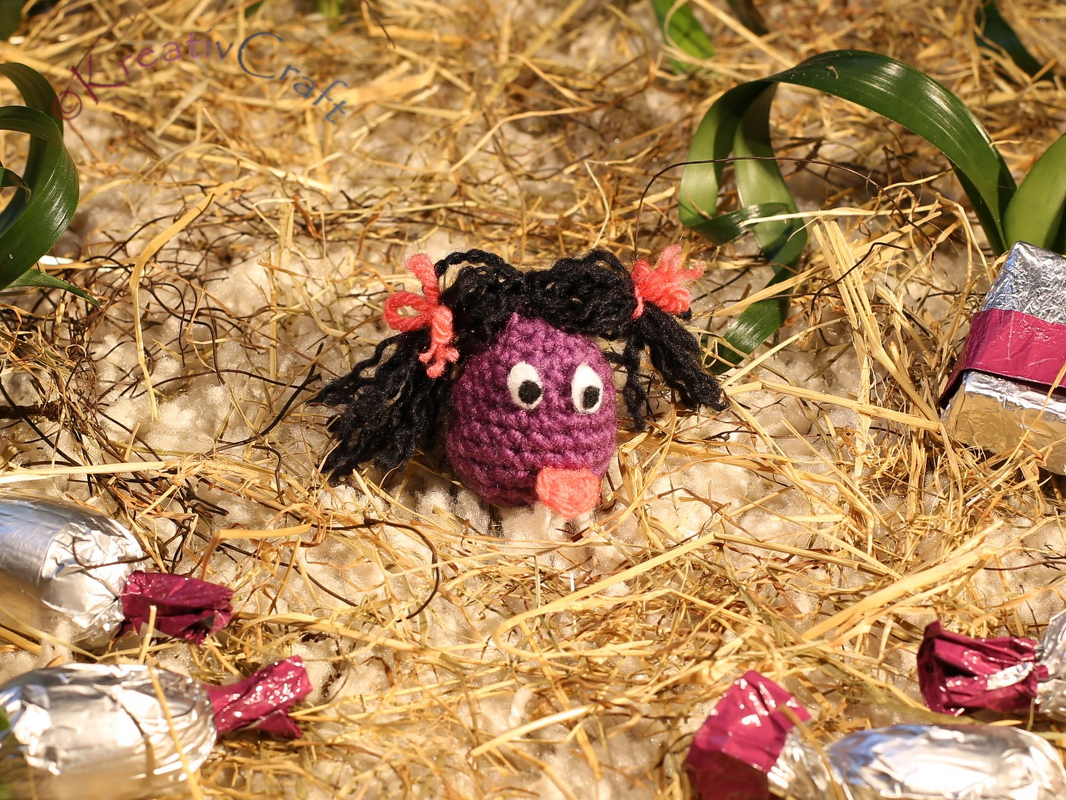 Osterei-Säckchen mit frechem Nachwuchs - Häkelanleitung - Bild 5