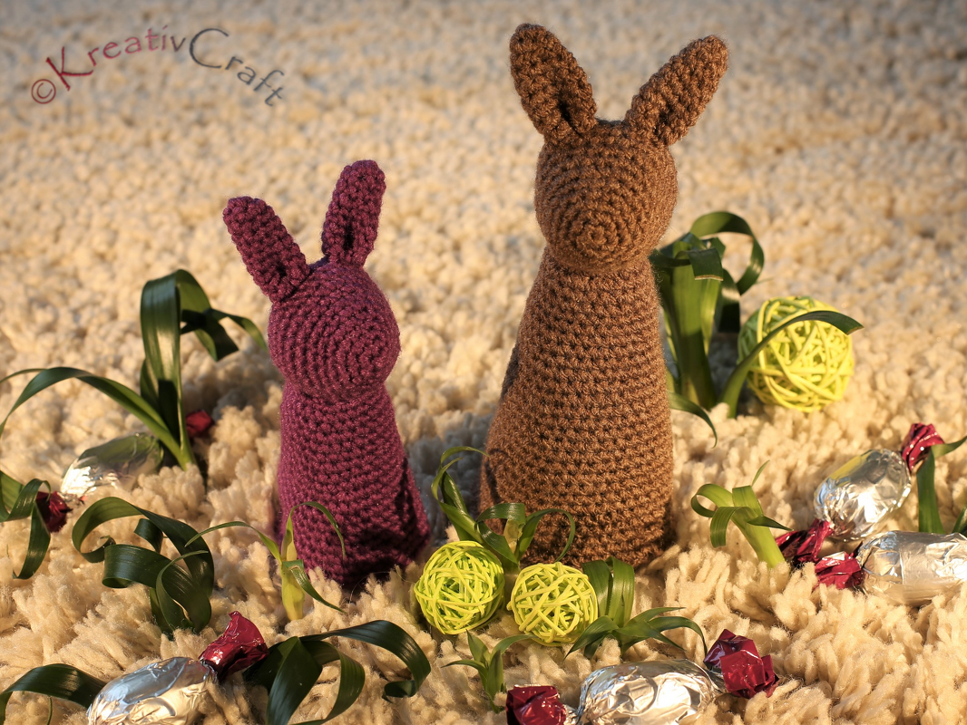 Überraschungs-Osterhase - Häkelanleitung