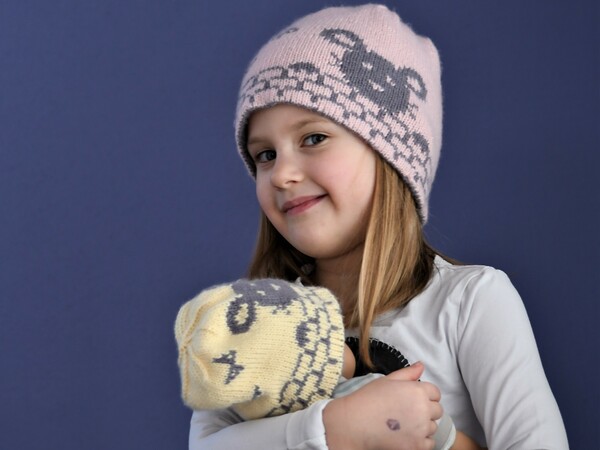 Knitting Pattern Hat "Little Mouse" - in Double Knitting