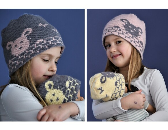 Knitting Pattern Hat "Little Mouse" - in Double Knitting