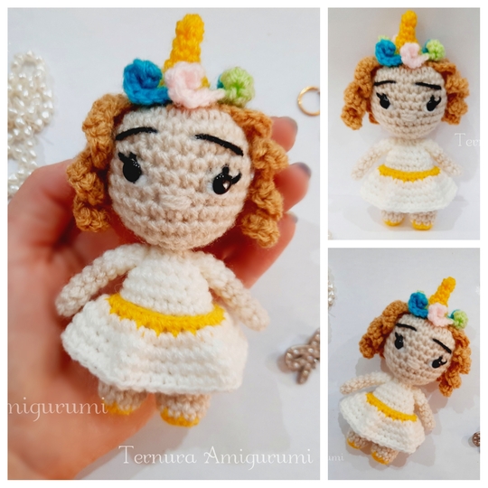 crochet pattern x 2 !! unicorn girl + fairy girl!English / Deutsch / Dutch