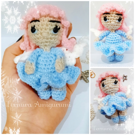 crochet pattern x 2 !! unicorn girl + fairy girl!English / Deutsch / Dutch