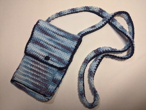 Häkelanleitung Smartphone Tasche zum Umhängen