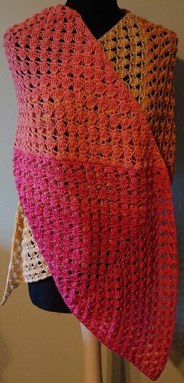 Schal Wanda häkeln Stola