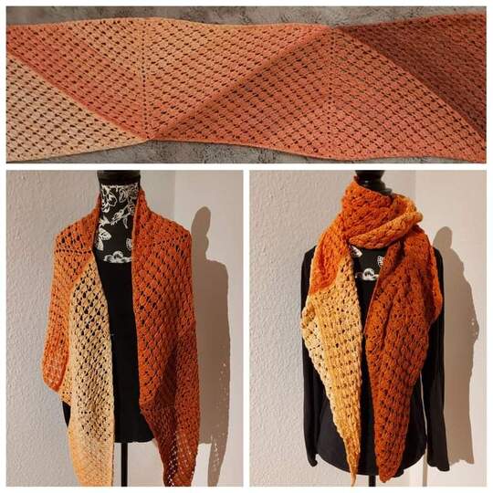 Schal Wanda häkeln Stola