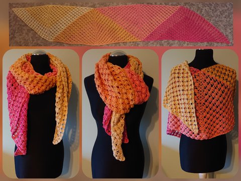 Schal Wanda häkeln Stola