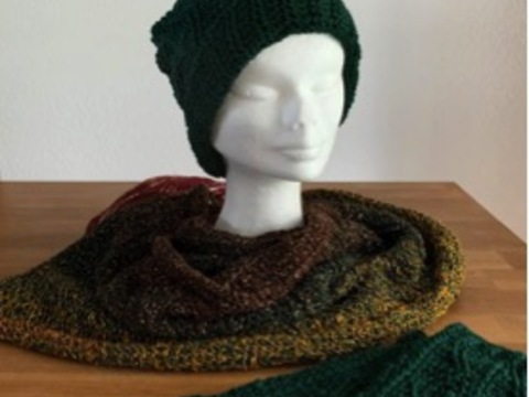 Anleitung Set Loop - Mütze - Armstulpe *Weihnachtszauber*