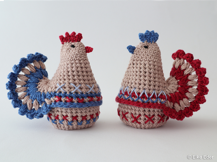 Economy Set "Unique Hens" - Egg warmer / Eggcup / Little Basket