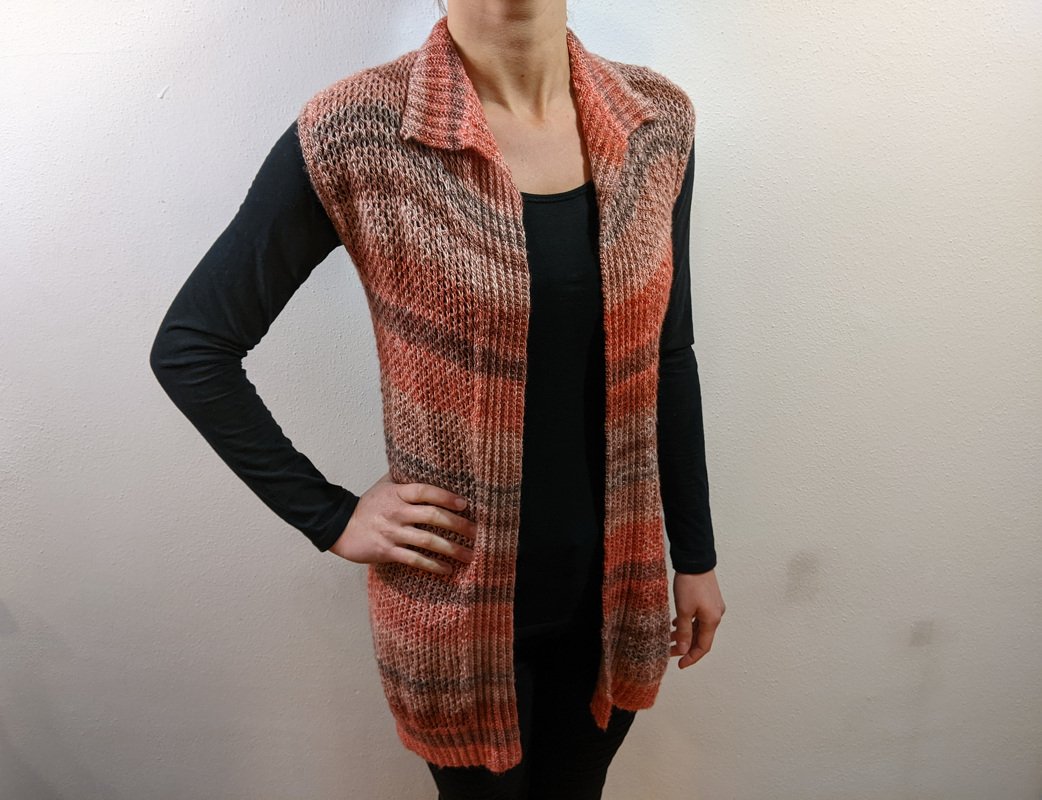 Strickanleitung Long-Weste