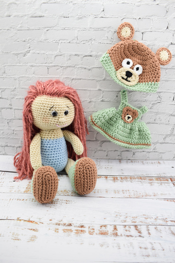 Crochet Pattern Bear Doll