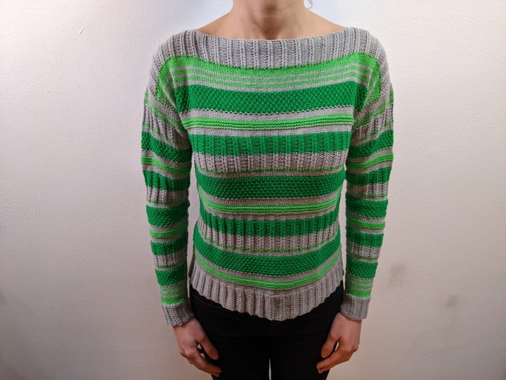 Strickanleitung Streifen Pullover Mustermix