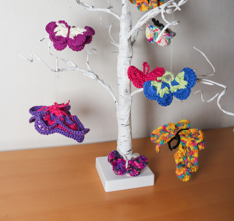 Butterflies Susi and Sarah decoration crochet pattern
