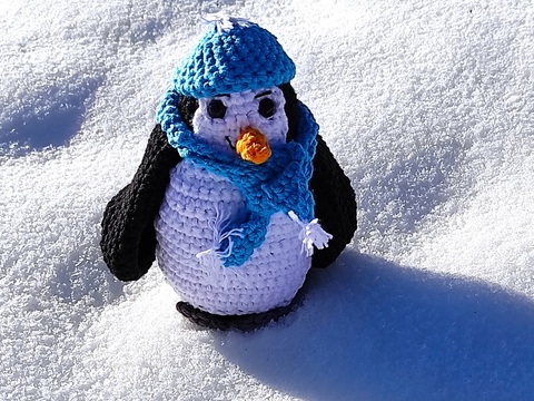 Häkelanleitung für einen Pinguin, Amigurumi