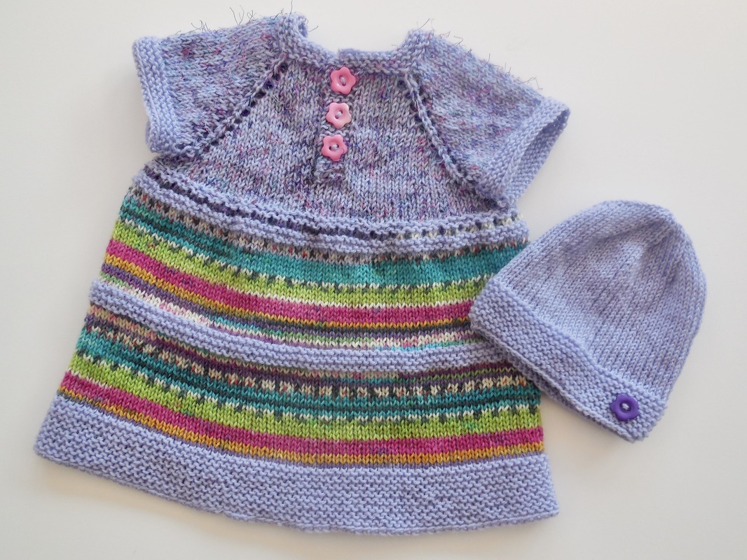 RVO Babykleidchen und Mütze "Linda" - Strickanleitung - Bild 2