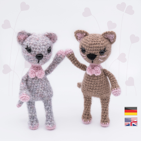 Kitten 'Mona' und 'Lisa' • LuckyTwins • Amigurumi crochet pattern
