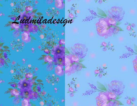 Seamless Digital Papers,Library flowers