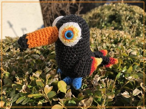 Häkelanleitung Baby Tukan - Vogel