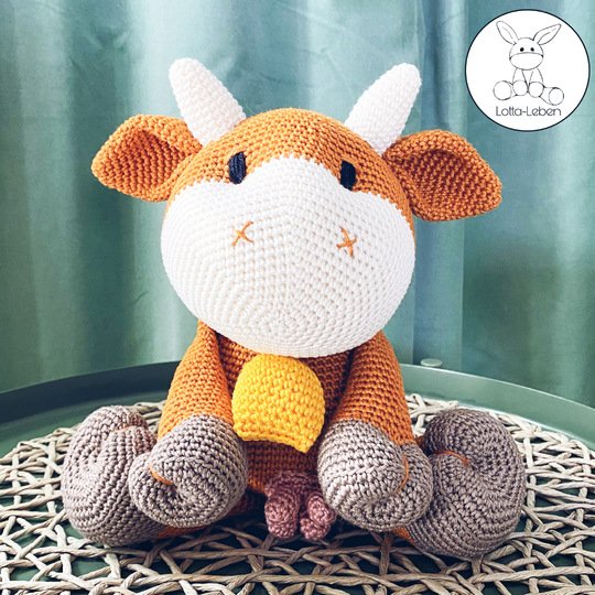 Häkelanleitung XXL-Kuh