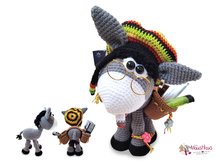 Häkelanleitung cooler Esel mit Tragekörbchen von Das MausHaus