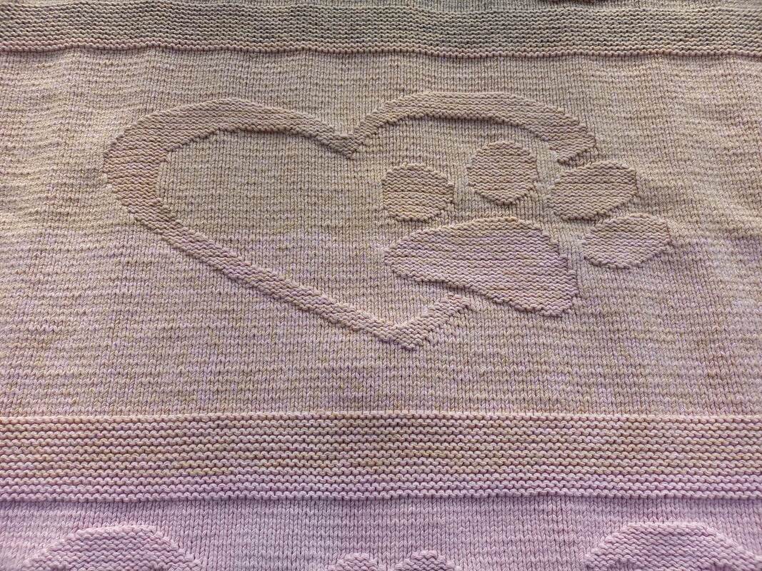 Anleitung Kuscheldecke "Hunde-Liebe"