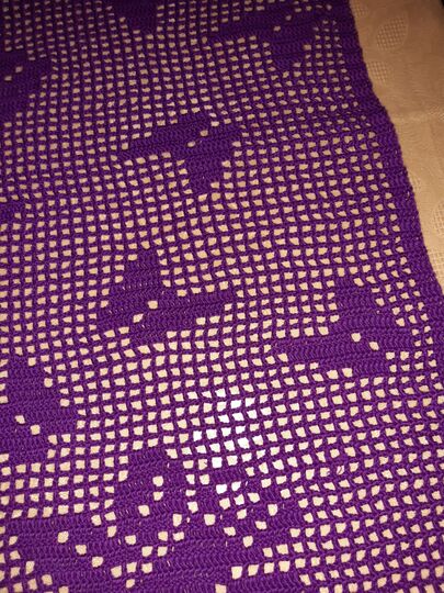 Tischläufer oval Frühlingserwachen Häkelanleitung