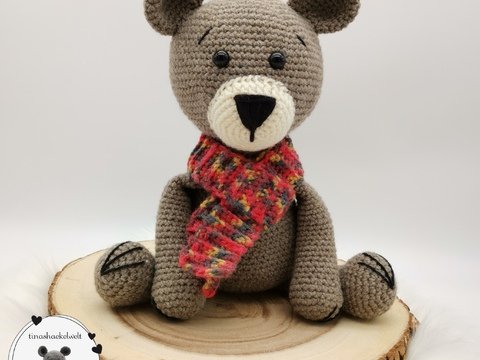 Häkelanleitung Teddy Oskar