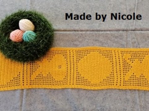 Häkelanleitung Tischband "Ostern"