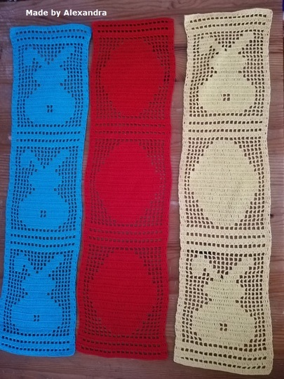 Häkelanleitung Tischband "Ostern"